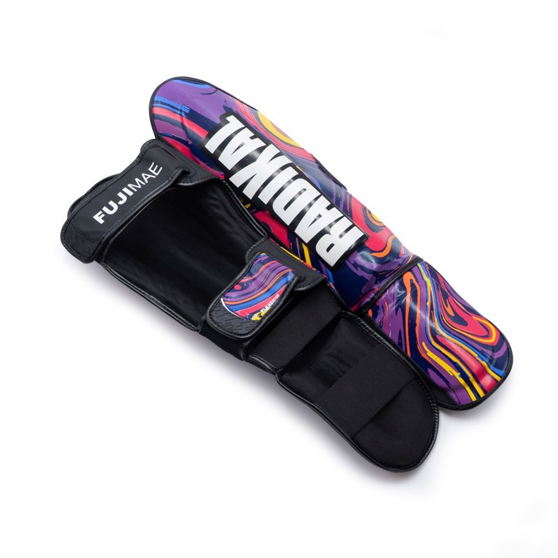 FUJIMAE RADICAL 3 SHINGUARDS - purple/yellow